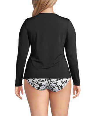Women's Plus Size SunShade UPF 50 Long Sleeve Relaxed Rash Guard