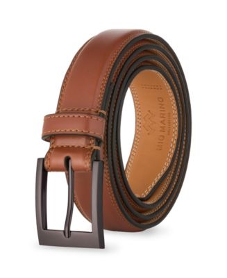 knee length dresses for ladies OGL Single Prong Garrison Buckle Leather Belt - Rough Out Natural main image 0