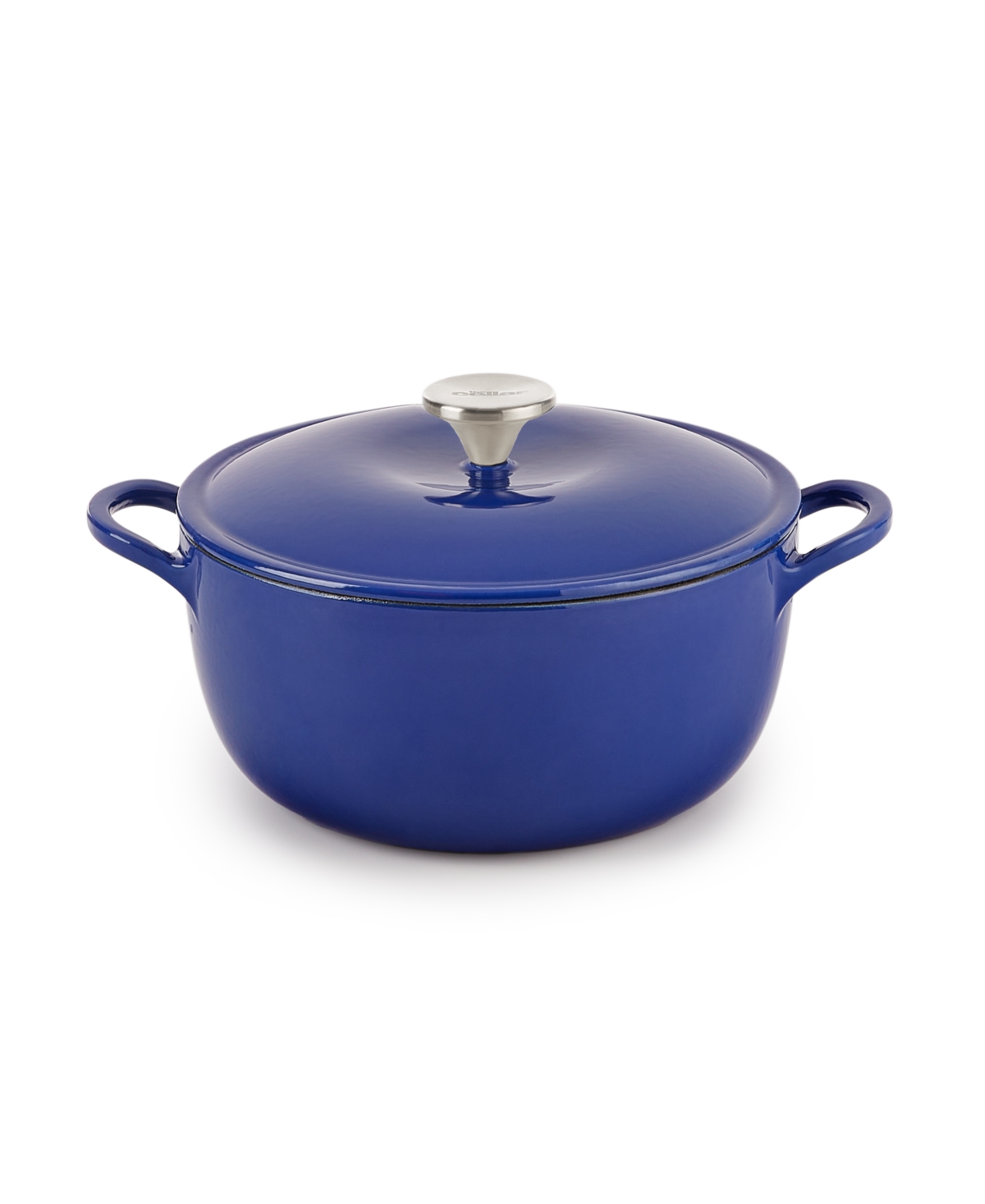The Cellar Enameled Cast Iron 4-qt. Round Dutch Oven, Created For Macy's In Navy