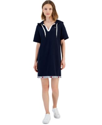 Tommy Jeans - Women's Logo-Trimmed Hoodie Dress