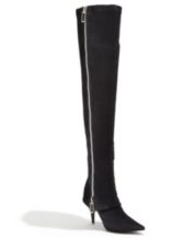 Black thigh online high boots macys