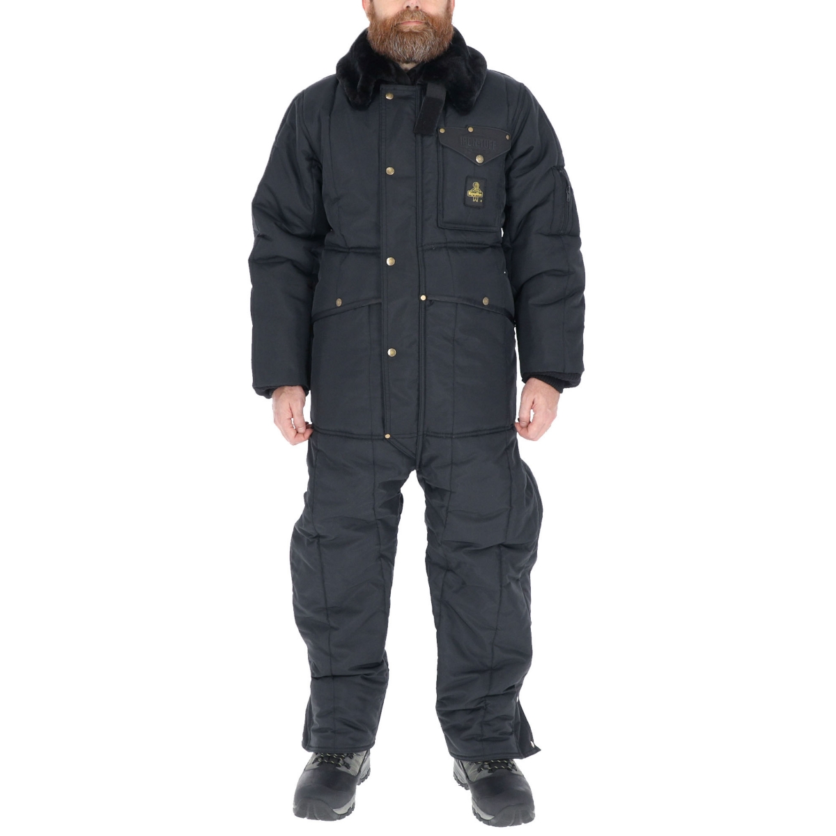 Big & Tall Iron-Tuff Insulated Coveralls with Hood -50F Cold Protection - Sage
