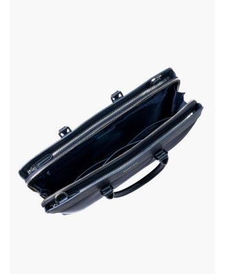 Men's Alpha Leather Trimmed Briefcase