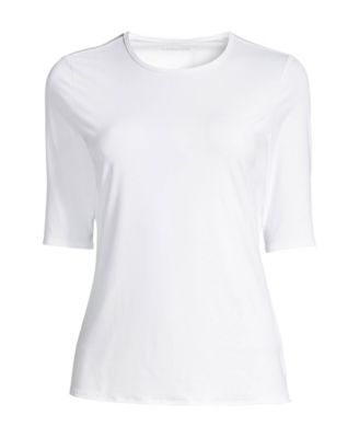 Women's SunShade UPF 50 Elbow Sleeve Rash Guard Swim Tee