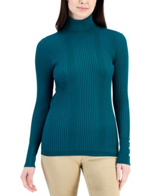 JM Collection Ribbed Turtleneck Sweater, Created for Macy's - Macy's