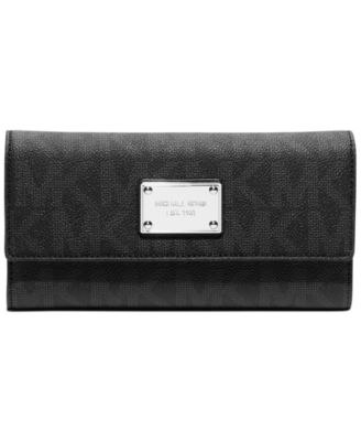 Michael Kors MK Logo Checkbook Wallet