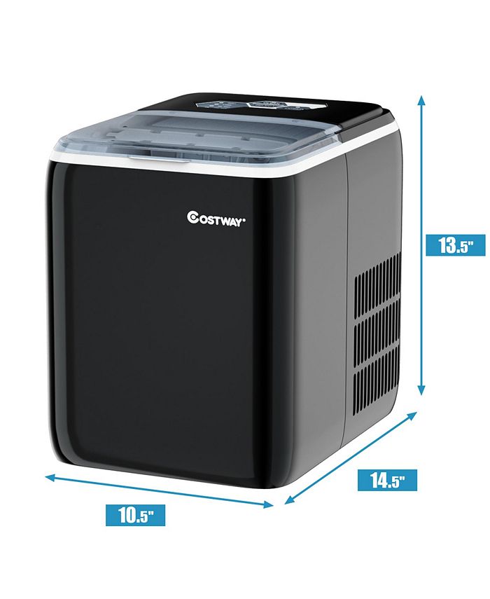 Costway Portable Countertop Ice Maker Machine 44Lbs/24H SelfClean Macy's