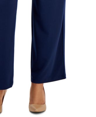 Petites Knit Wide-Leg Pull-On Pants, Petite & Petite Short, Created for Macy's