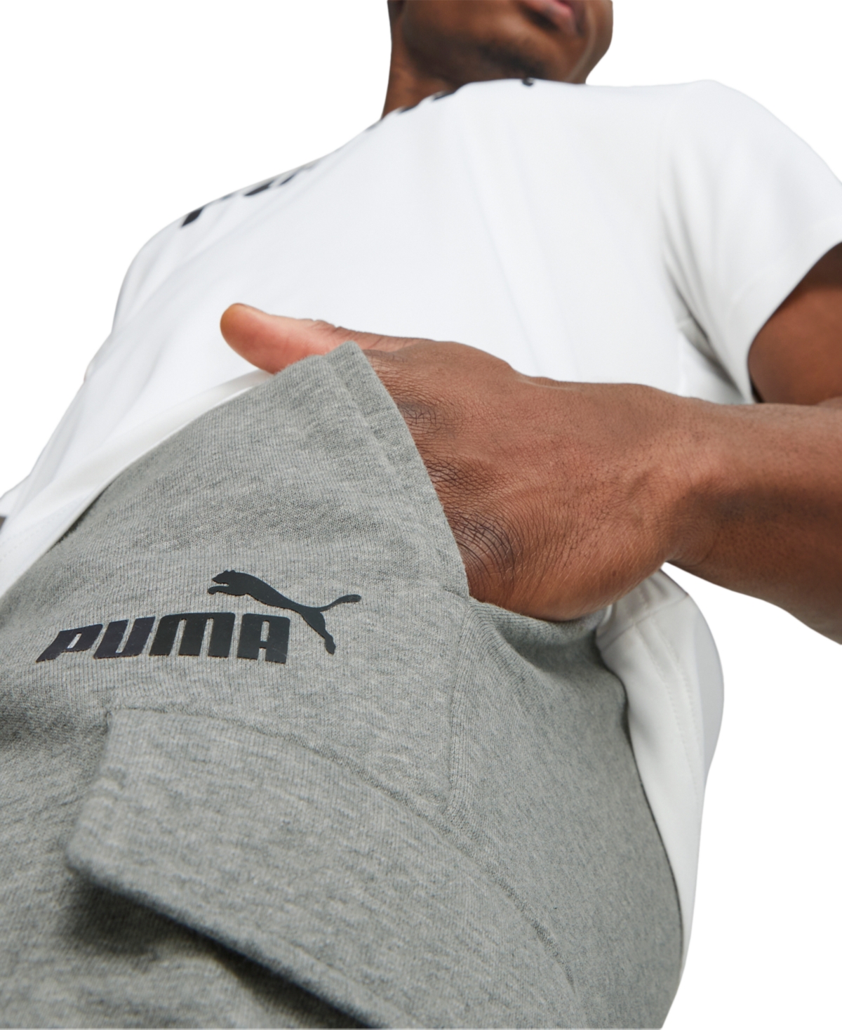 Puma Men's Cargo French Terry Fleece Logo 10