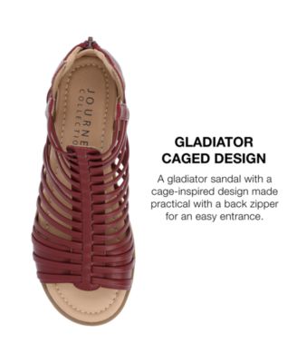 Women's Delilah Gladiator Sliver Wedge Sandals