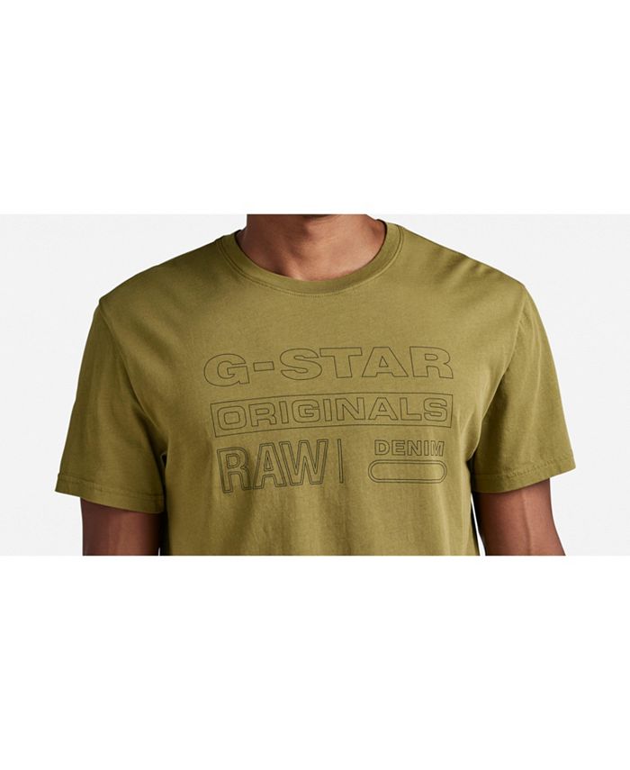 GStar Raw Men's Short Sleeve Originals Raw TShirt Macy's