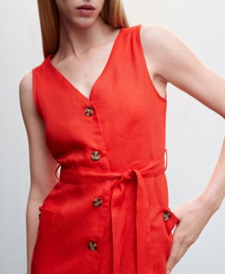 Women's Linen Shirty Dress