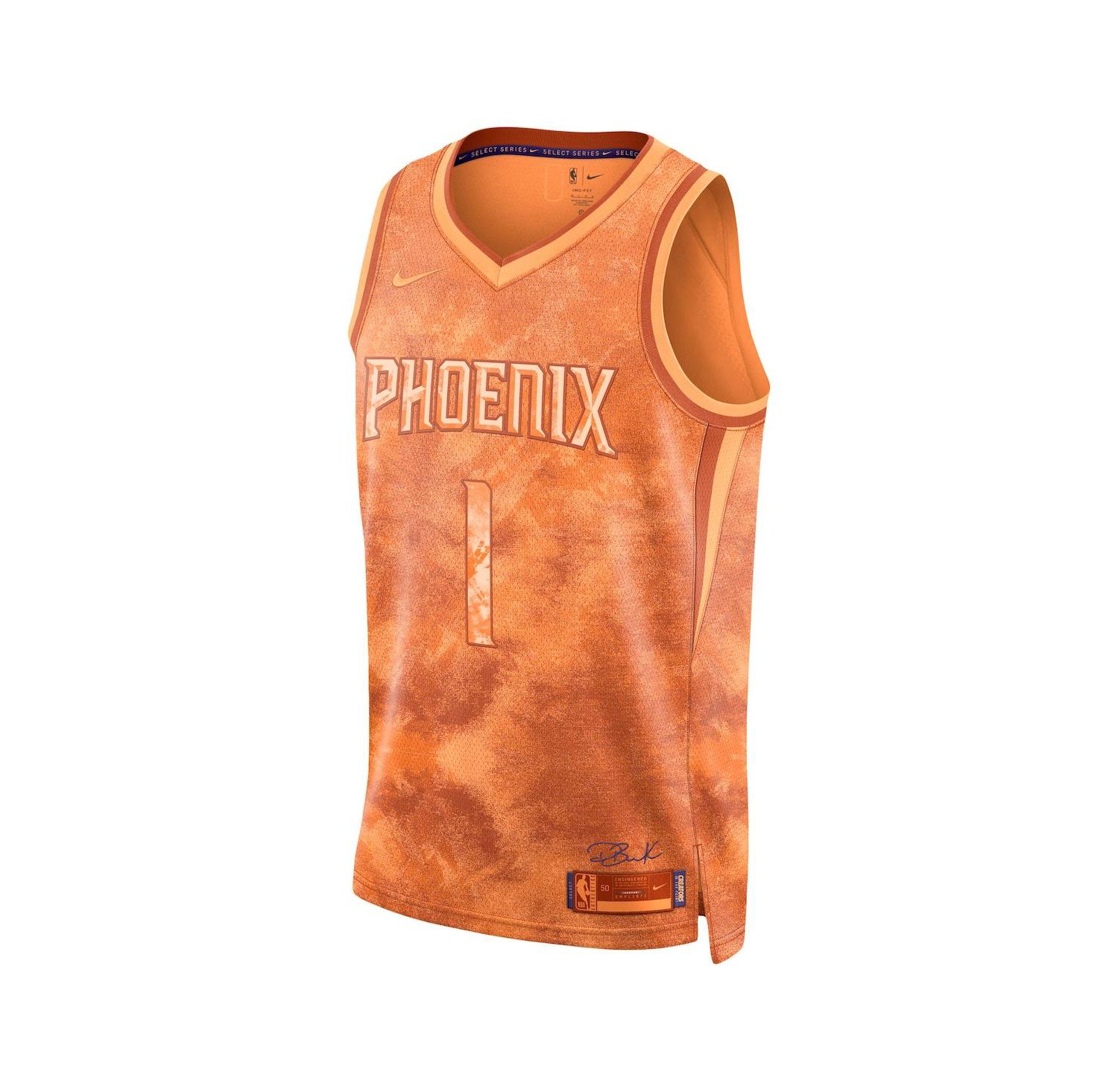 Men's and Women's Devin Booker Orange Phoenix Suns Select Series Swingman Jersey