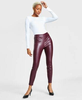Women's Soft Faux-Leather Leggings