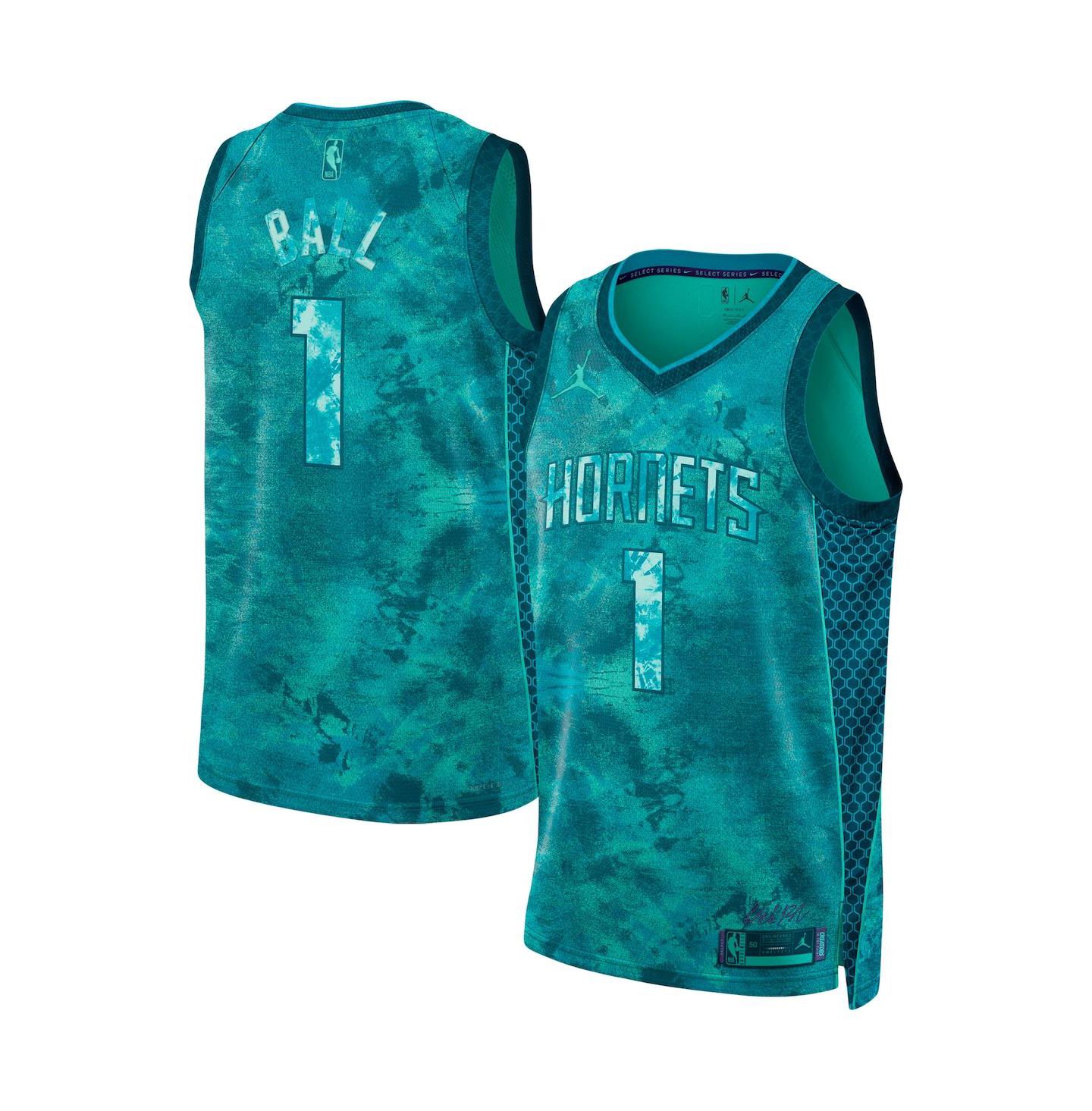 Топ Nike LaMelo Ball Mint Charlotte Hornets Select Series Swingman Jersey — фото 1