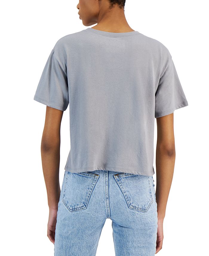 Disney Juniors' Stitch Floral Short-Sleeve T-Shirt - Macy's