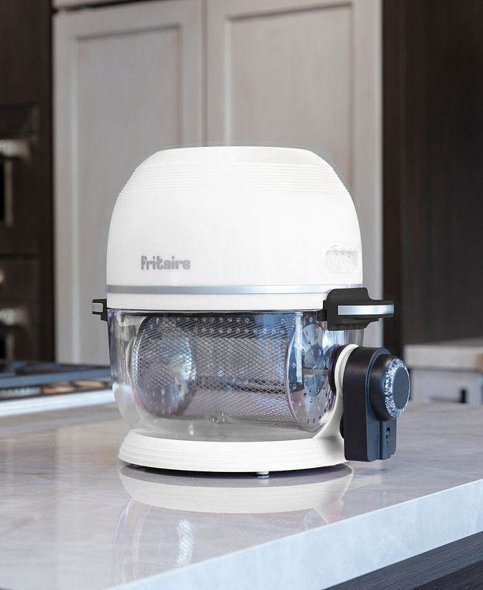 Fritaire Self Cleaning Glass Bowl Air Fryer Set, 4 Piece Midnight Macy's