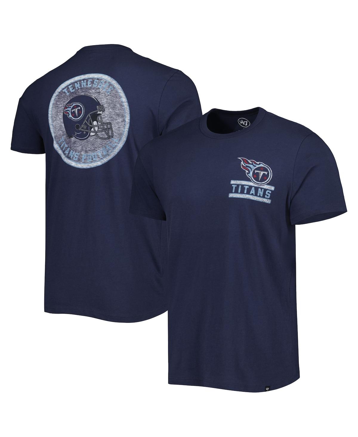 47 Brand Men's ' Navy Tennessee Titans Open Field Franklin T-shirt