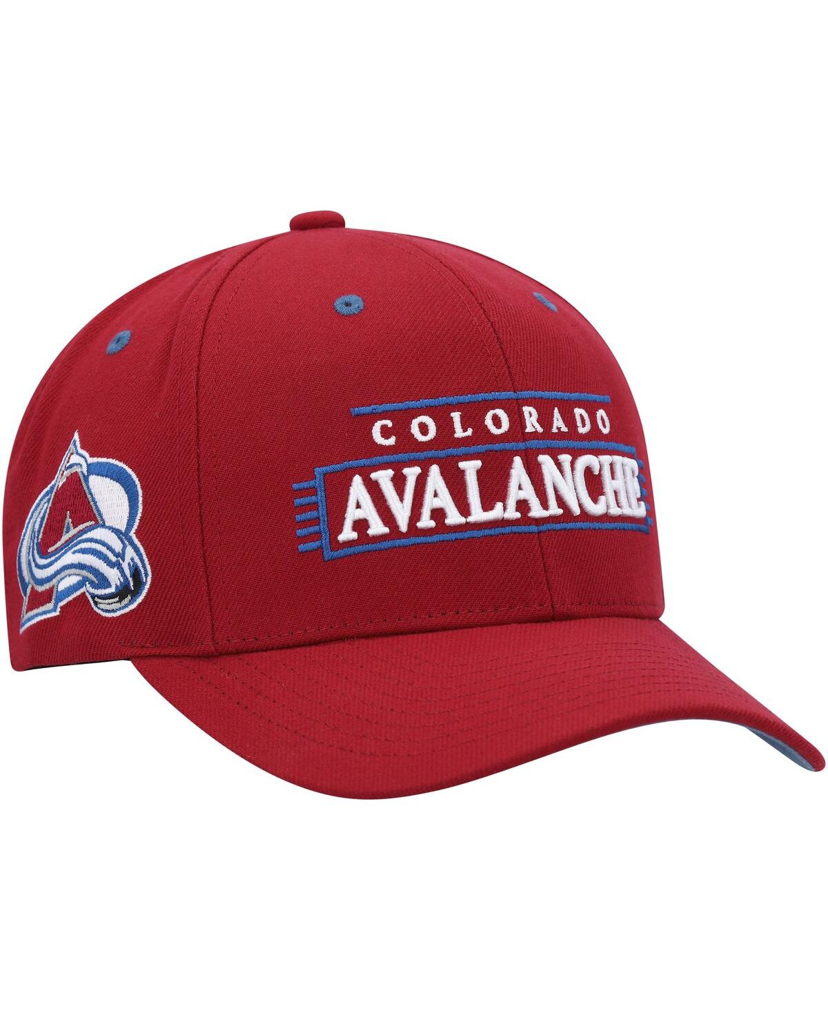 Mitchell & Ness Men's  Burgundy Colorado Avalanche Lofi Pro Snapback Hat In Burgundy