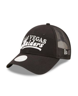 Women's Black Las Vegas Raiders Team Trucker 9FORTY Snapback Hat