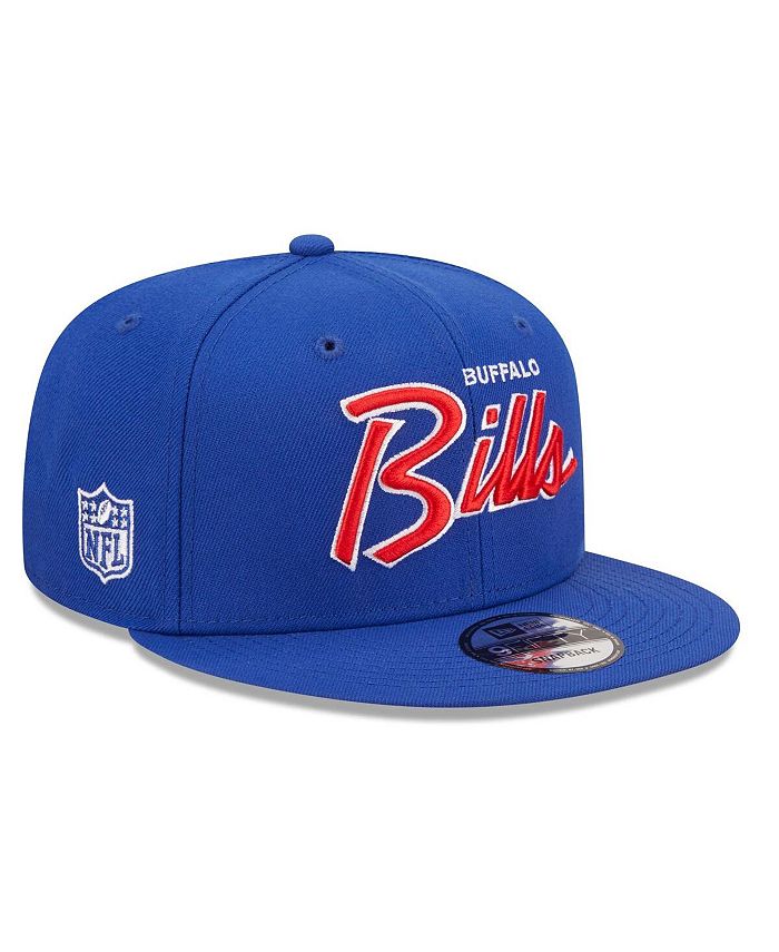 New Era Men's Royal Buffalo Bills Script 9FIFTY Snapback Hat - Macy's