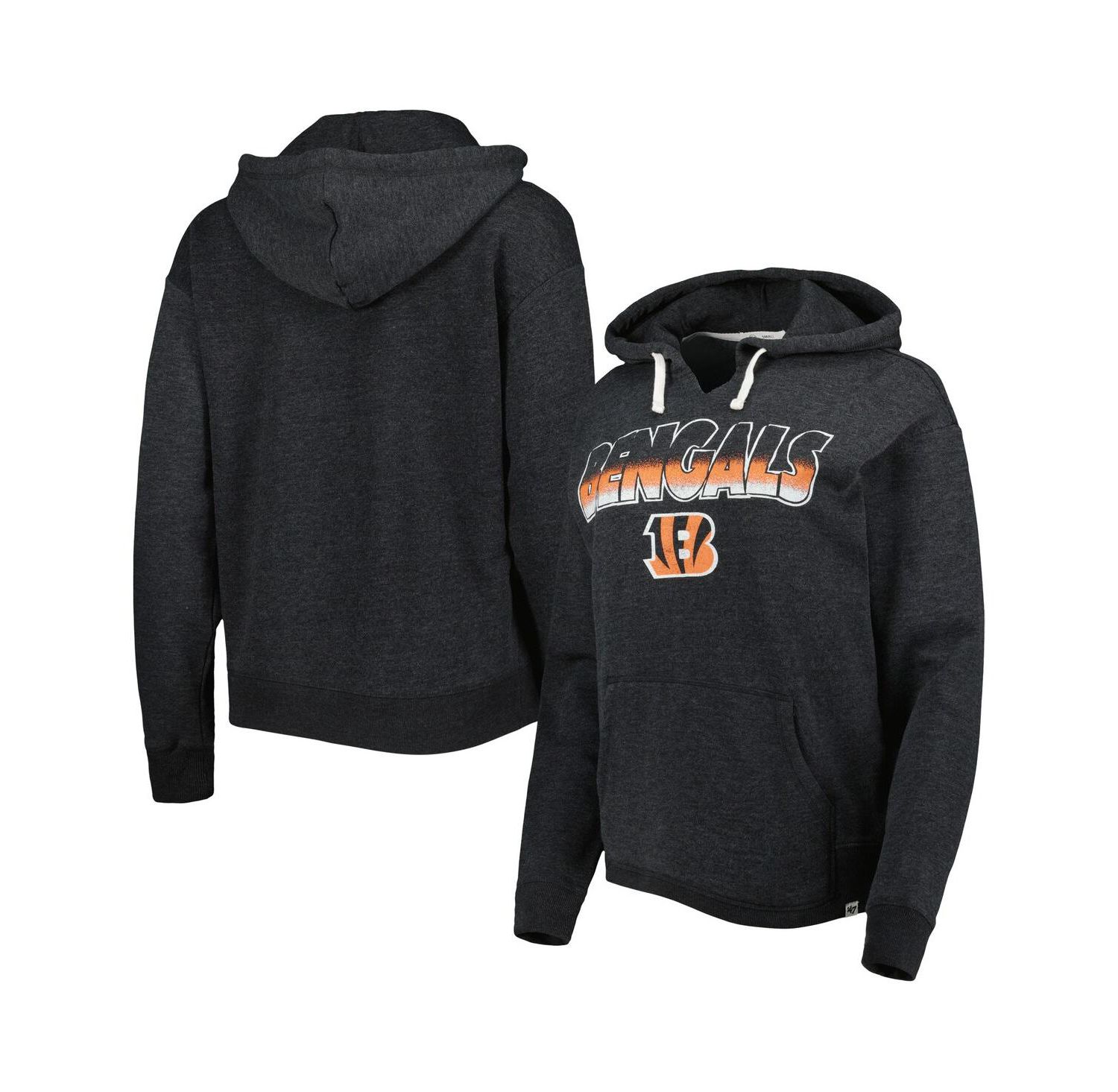Women's Black Cincinnati Bengals Color Rise Kennedy Pullover Hoodie