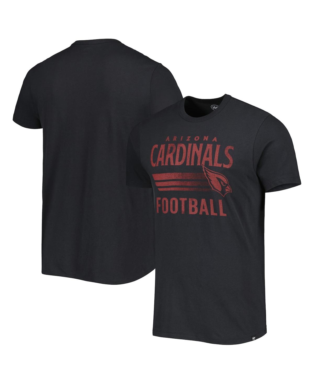 Shop 47 Brand Men's ' Black Arizona Cardinals Wordmark Rider Franklin T-shirt