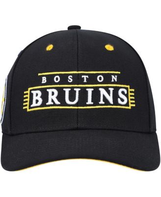 Men's Black Boston Bruins LOFI Pro Snapback Hat