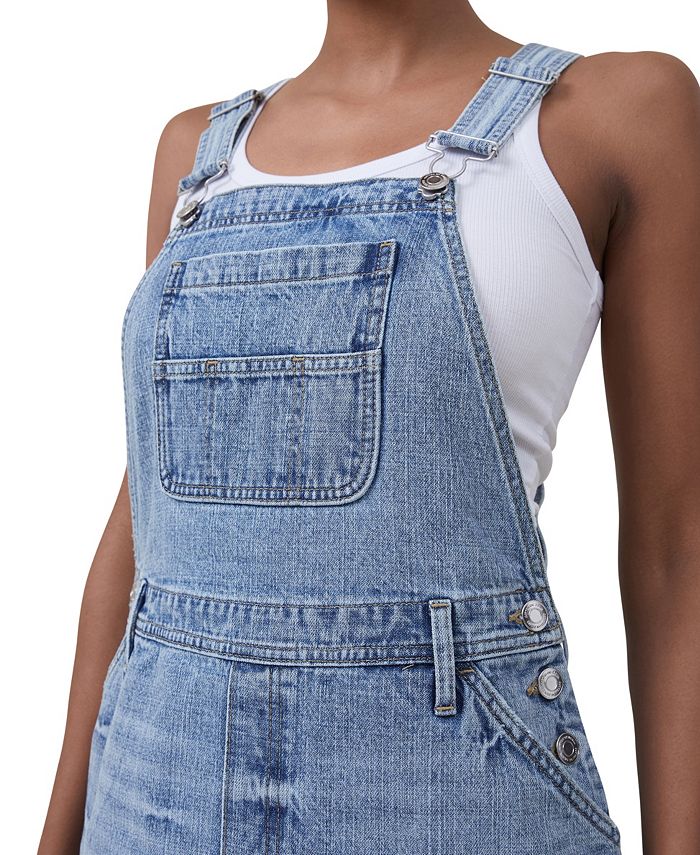 COTTON ON Women's Denim Pinafore Midi Dress Macy's