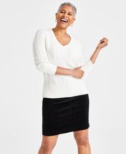 White Petite Sweaters for Women Macy s