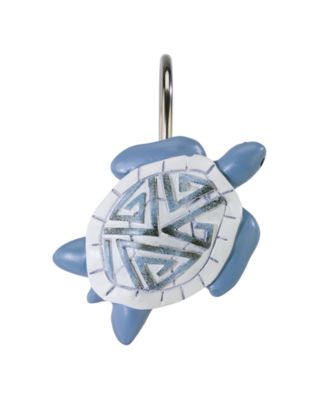 Caicos Sea Turtles Resin 12-Pc. Shower Curtain Hooks