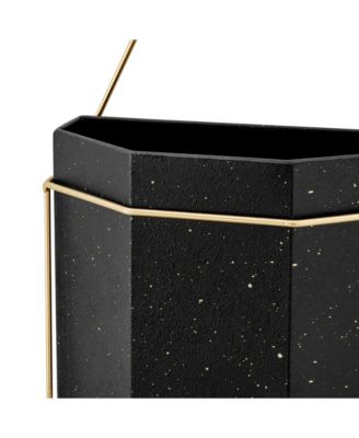 Modern Geometric Metal 3-Piece Wall Planters Set