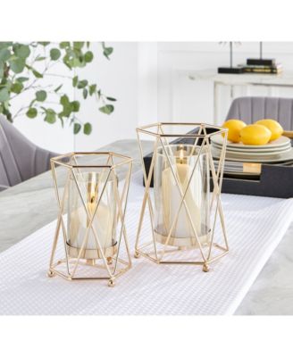 Prism Warm Hurricane 2-Piece Candle Holders Set