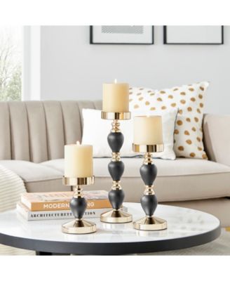 Talia Candlestick Taper 3-Piece Candle Holders Set