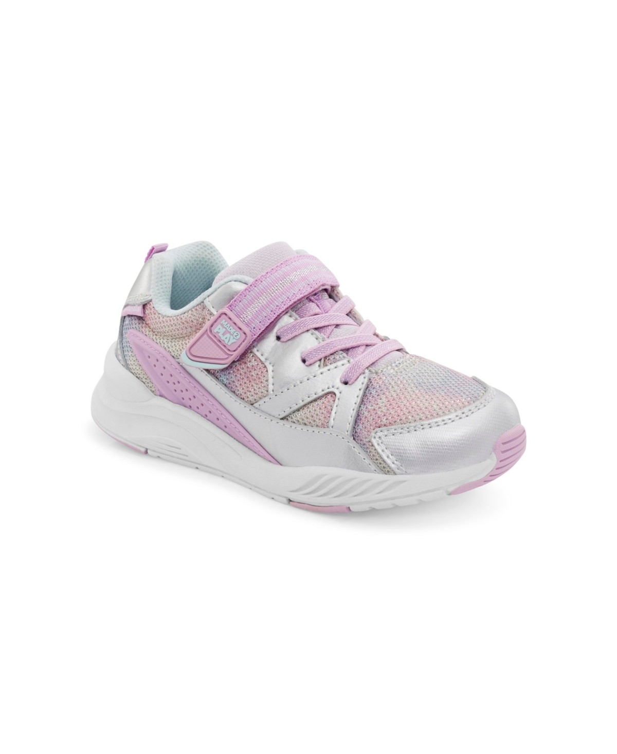 Shop Stride Rite Little Girls Made2play Journey 2 Textile Sneakers In Rainbow