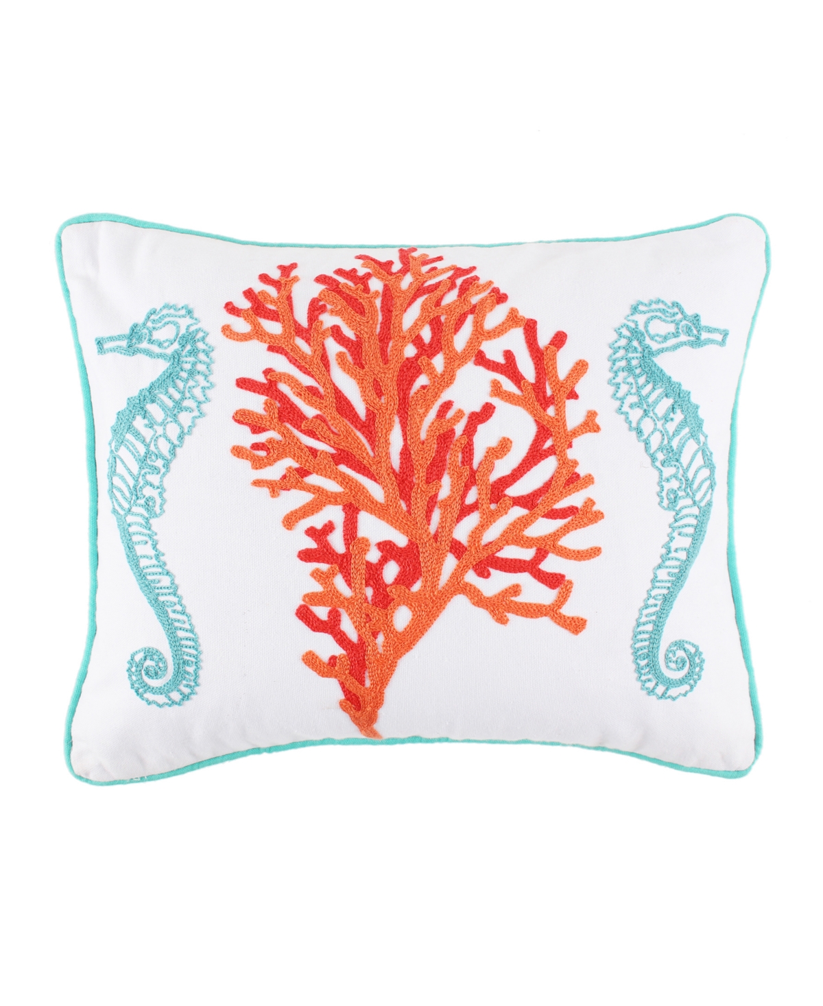 Levtex Sunset Bay Embroidered Decorative Pillow, 18" X 14" In Multi