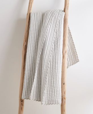 Tobago Stripe Reversible Quilted Throw, 50" x 60"