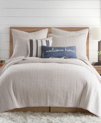 Tobago Welcome Home Embroidered Decorative Pillow, 12" x 24"