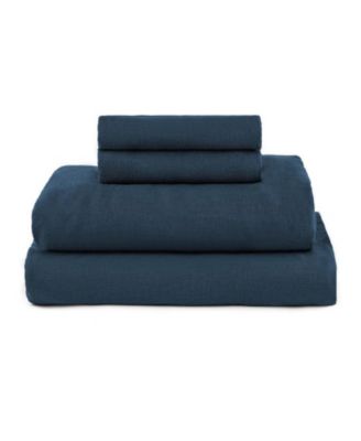 French Linen 4 Piece Sheet Set, Cal King