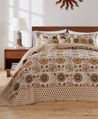 Andorra 100% Cotton Suzani Boho Bedspread Set
