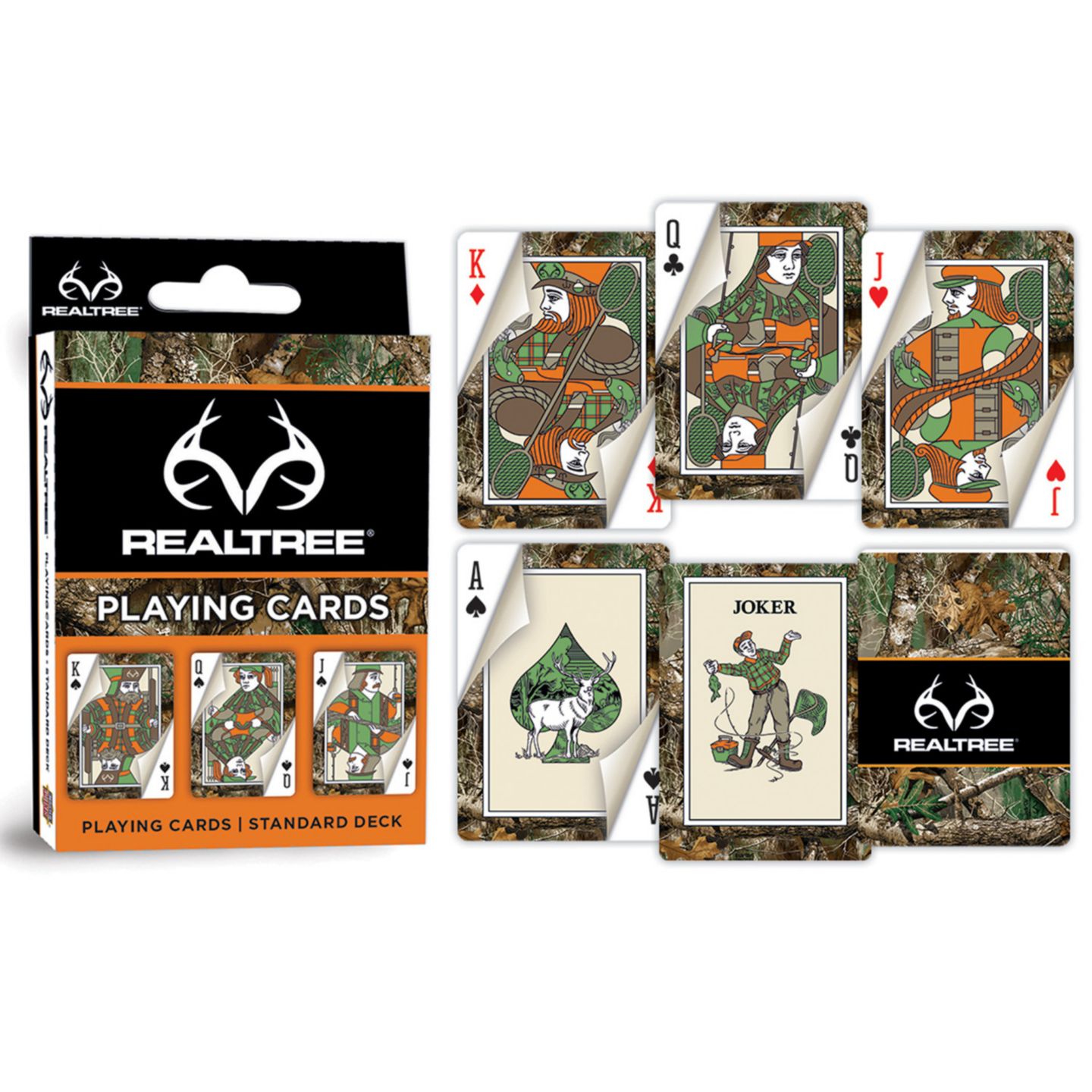 Детские карточные игры MasterPieces Puzzles Realtree Playing Cards 54 Card Deck, от 14 лет, цвет: Разноцветный — фото 3