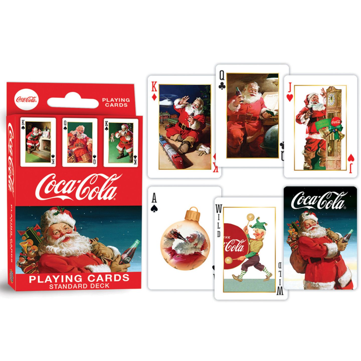 Детская игрушка MasterPieces Puzzles Coca-Cola Vintage 54-Card Deck, Ages 4+, цвет: Разноцветный — фото 3