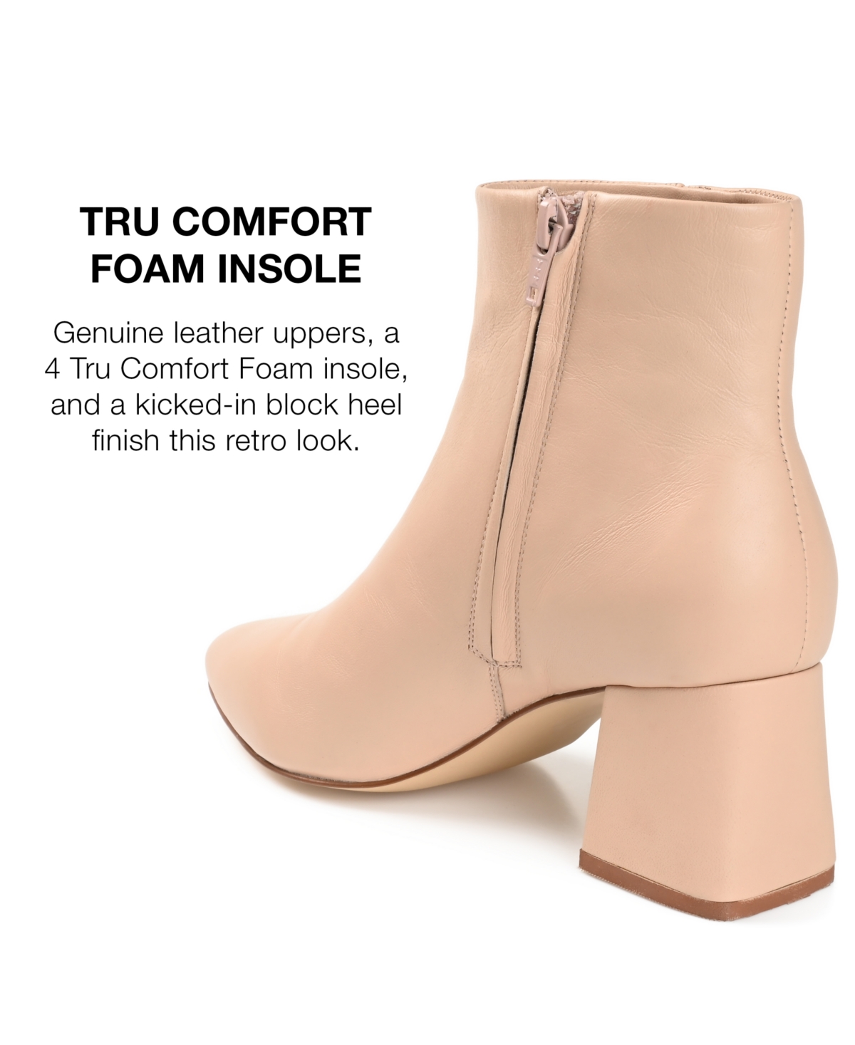 Journee Signature Women's Tabbie Pointed Toe Block Heel Dress Booties