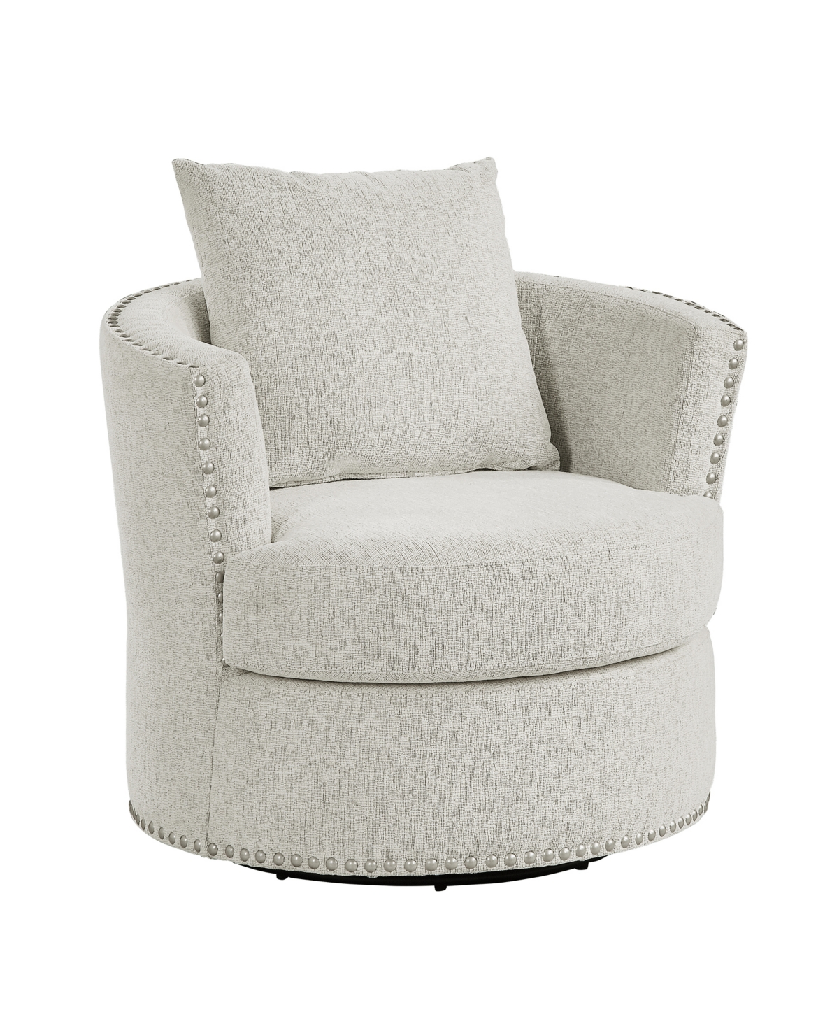 Homelegance White Label Dickinson 33.5" Swivel Chair In Beige