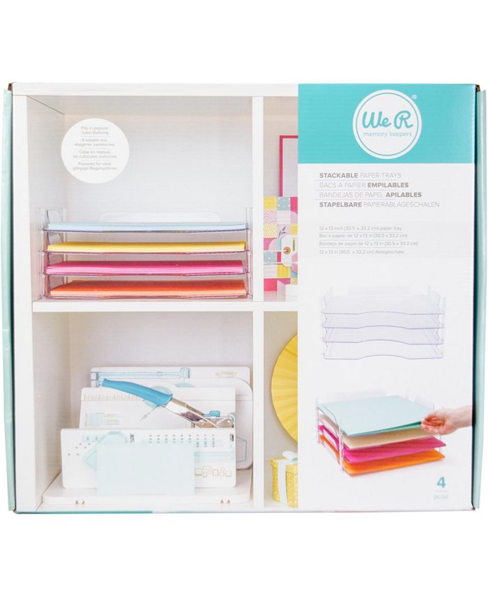 American Crafts We R We R Stackable Acrylic Paper Trays (Retail