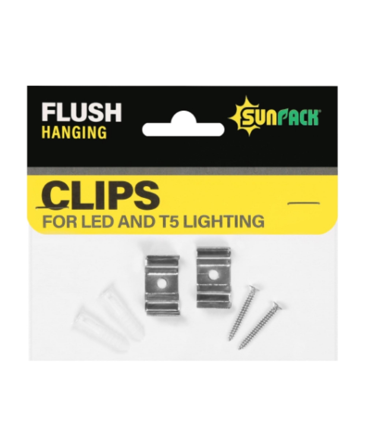 Flush Clip for Led and T5HO Lighting - Silver