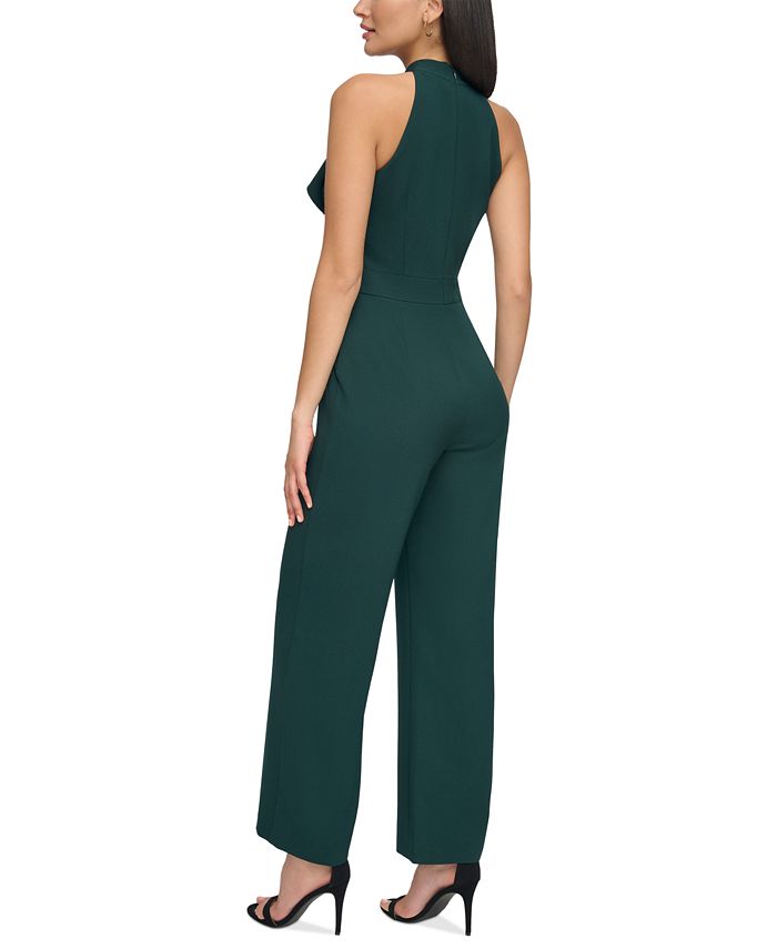 Vince Camuto Women's Bow Halter Jumpsuit Black Size 10 Petite