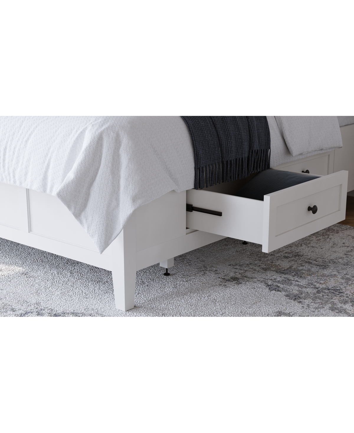 Macy's Hedworth Queen Storage Bed In Brown