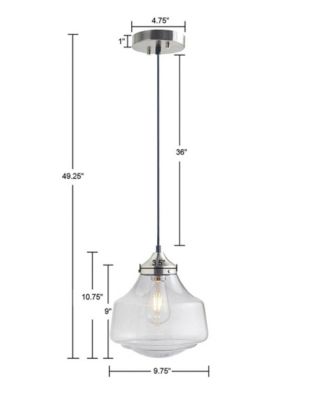 Elm Single Bell-Shaped Pendant Lamp