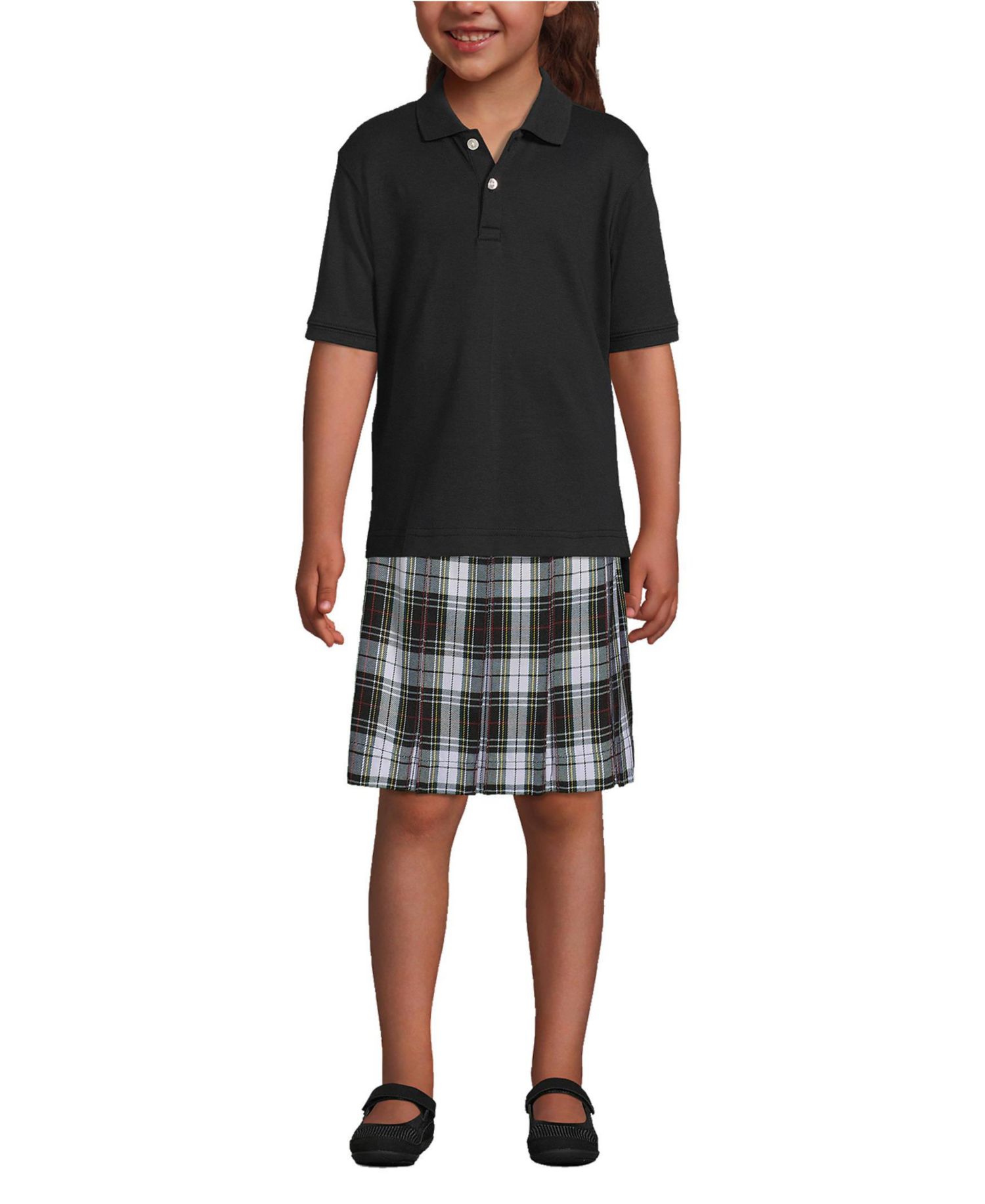 School Uniform Kids Short Sleeve Interlock Polo Shirt